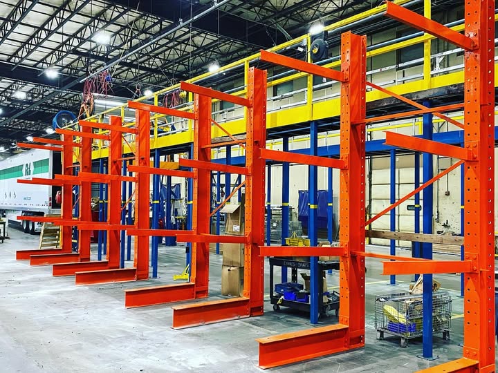 Cantilever rack at Kentucky Trailer Manufacturing