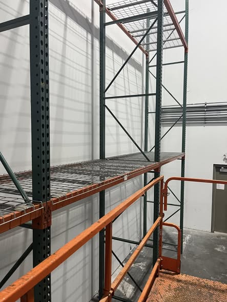 Pallet rack project at Pleatco